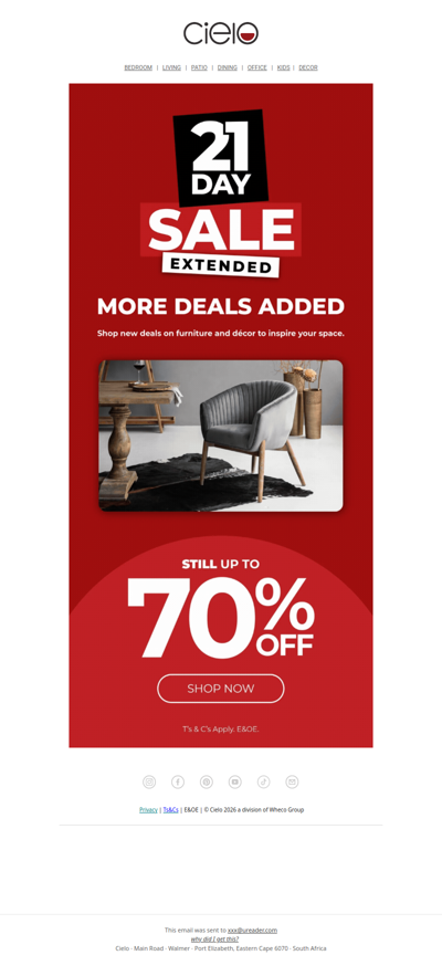 The 21 Day Sale is Now Extended