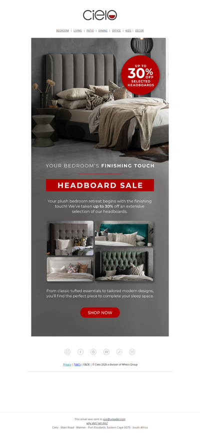 Your Bedroom’s Finishing Touch: Headboard Sale Now On