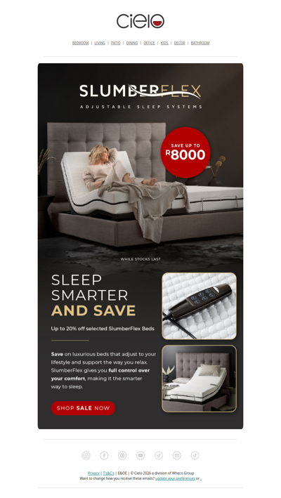 The Smart Sleep Sale: Up to 20% off SlumberFlex Beds