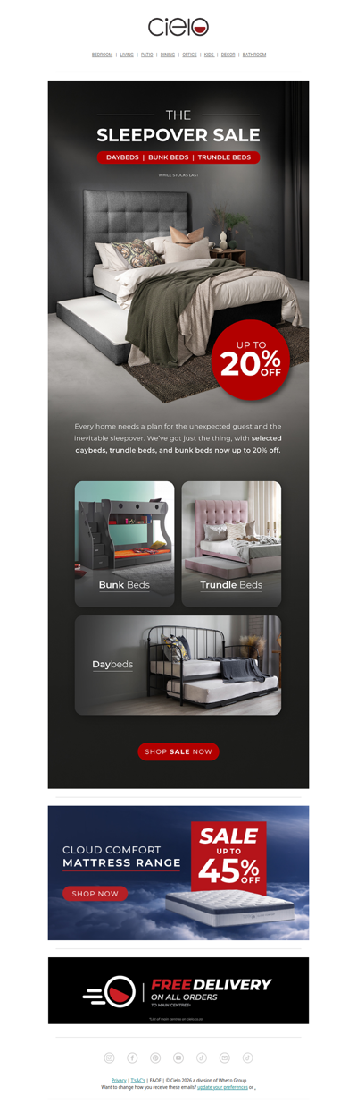 The Sleepover Sale: Up to 20% Off Daybeds, Bunk Beds & Trundle Beds