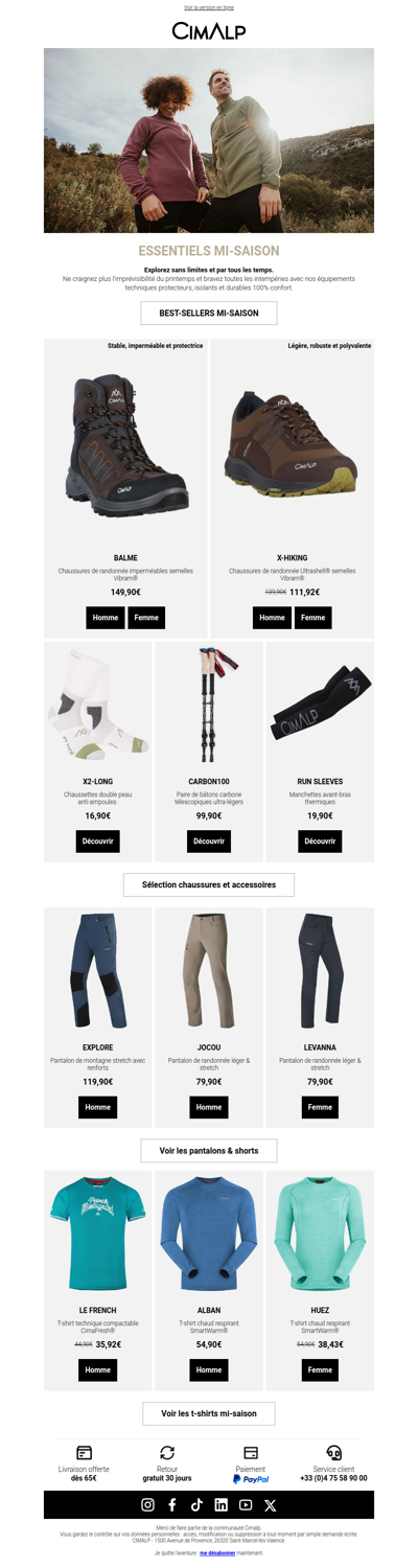 Essentiels mi-saison 🥾