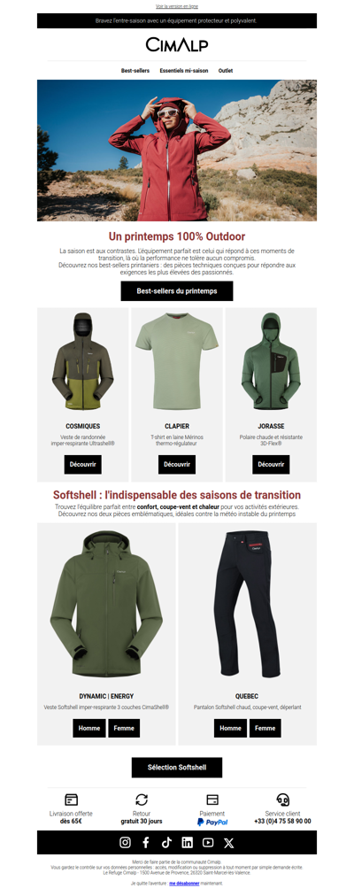 Un printemps 100% Outdoor 🏔️