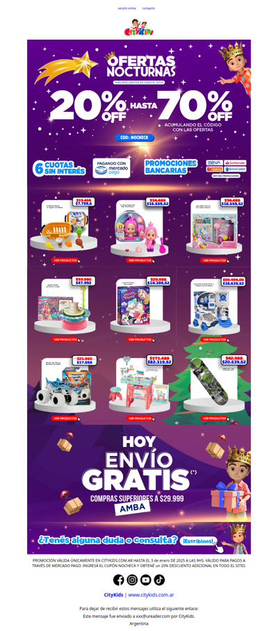 ¡Solo por esta noche! 👑 Más descuento! Hasta 70% OFF 😉🎁