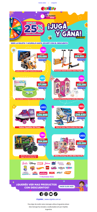 Tu giro GRATIS es por tiempo limitado