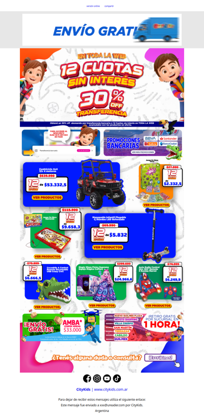 😱 ¿12 cuotas sin interés en TODA la web?