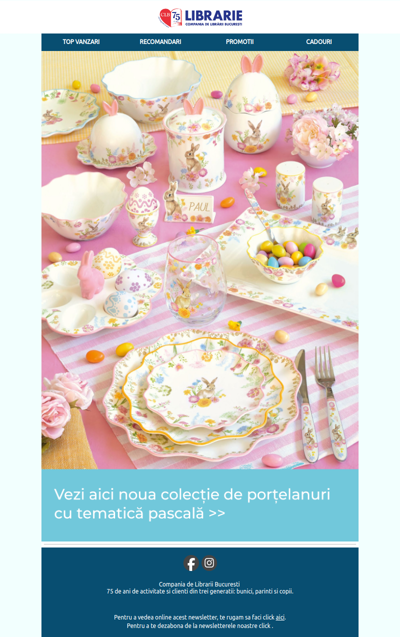 🌸 Colecție nouă de Porțelanuri de Paște – adu primăvara în casă! 🐇🐰