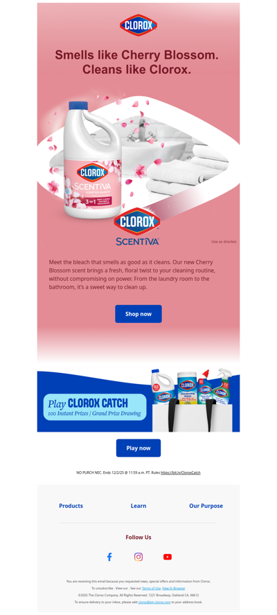 🌸 A Cherry Blossom scented bleach you’ll love.