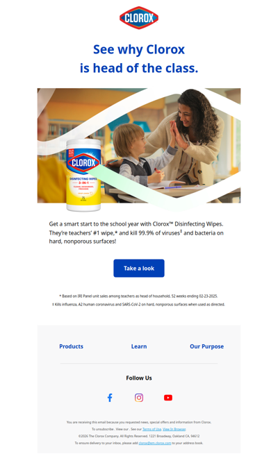 Restock on clean for the new semester