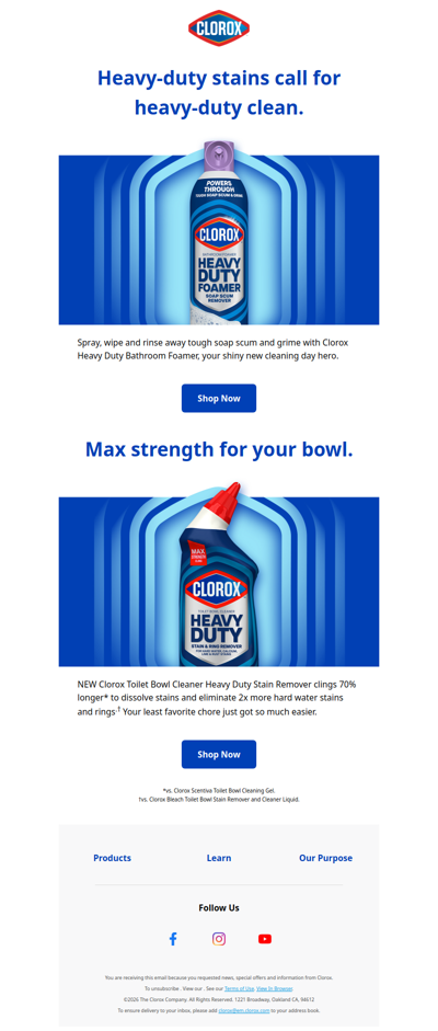 Your heavy-duty lineup for bathroom cleaning 💪