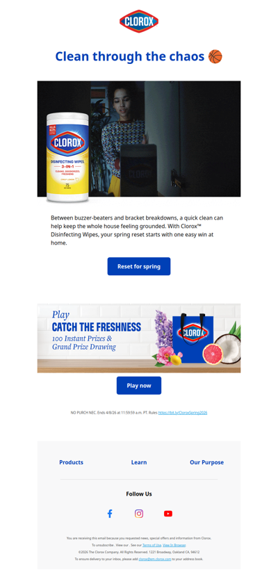 Fresh clean > bracket stress 🏀