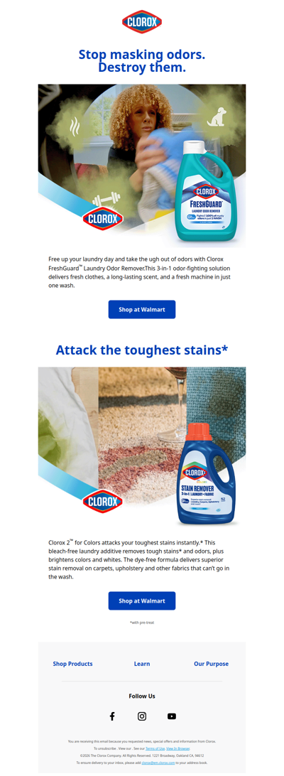 Upgrade your laundry game with Clorox 👕