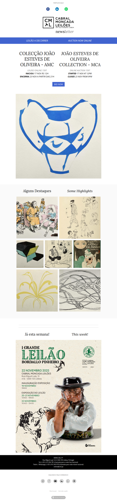 Leilão Online 1597 - Colecção João Esteves de Oliveira - Arte Moderna e Contemporânea