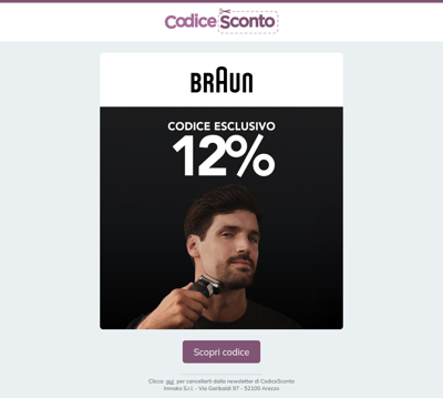 Coupon Braun 🤯 da far girare la testa ‼️ Solo su CodiceSconto ‼️
