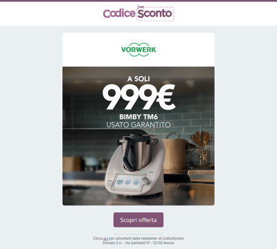 Offerta Bimby TM6 🤫 a soli 999€