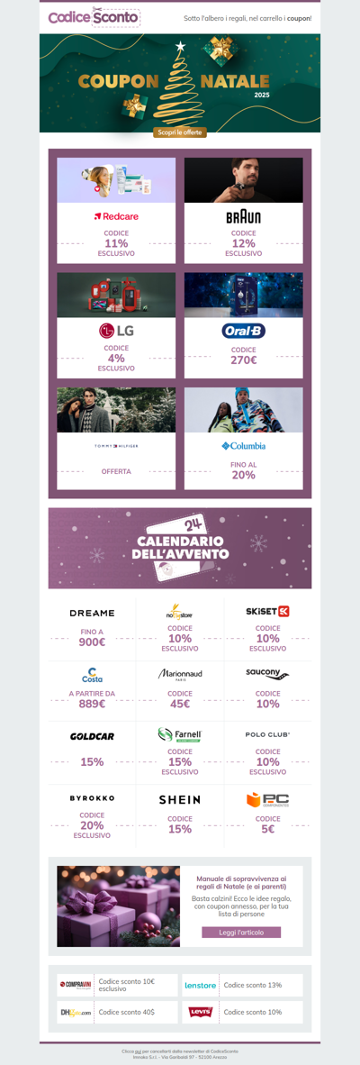 Offerte irresistibili per scaldare il tuo shopping ❄️ su CodiceSconto