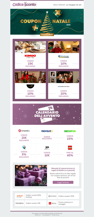 Sconti così incredibili da far sorridere anche il Grinch 💚 su CodiceSconto