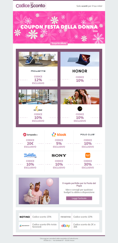 I prezzi scendono, l'amore per i Papà sale 🦸‍♂️ su CodiceSconto