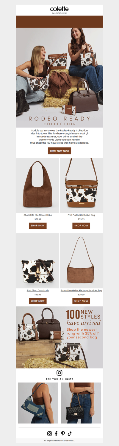 Yeehaw 🤠 ! Hot off the ranch, new Rodeo Ready collection has landed 🤎