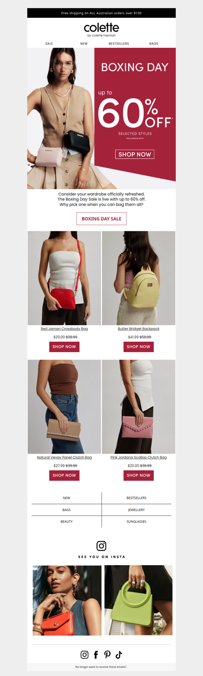 Up to 60% off. Go, go, go 🚨