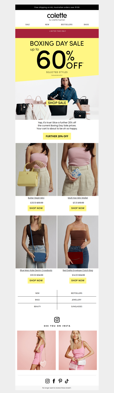 Your favourites might sell out. Boxing Day Sale ends soon.