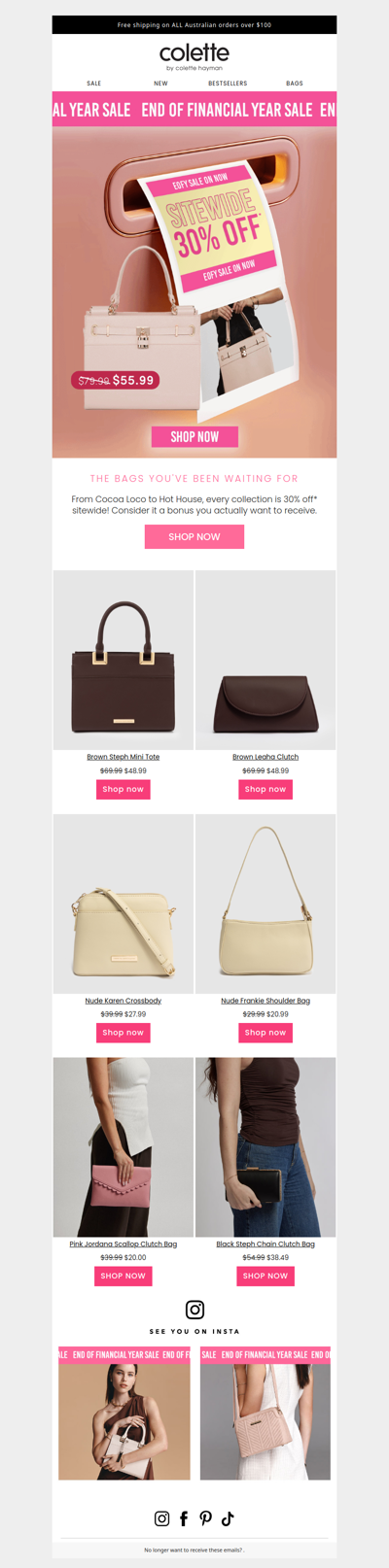 👜 The EOFY sale is in full swing