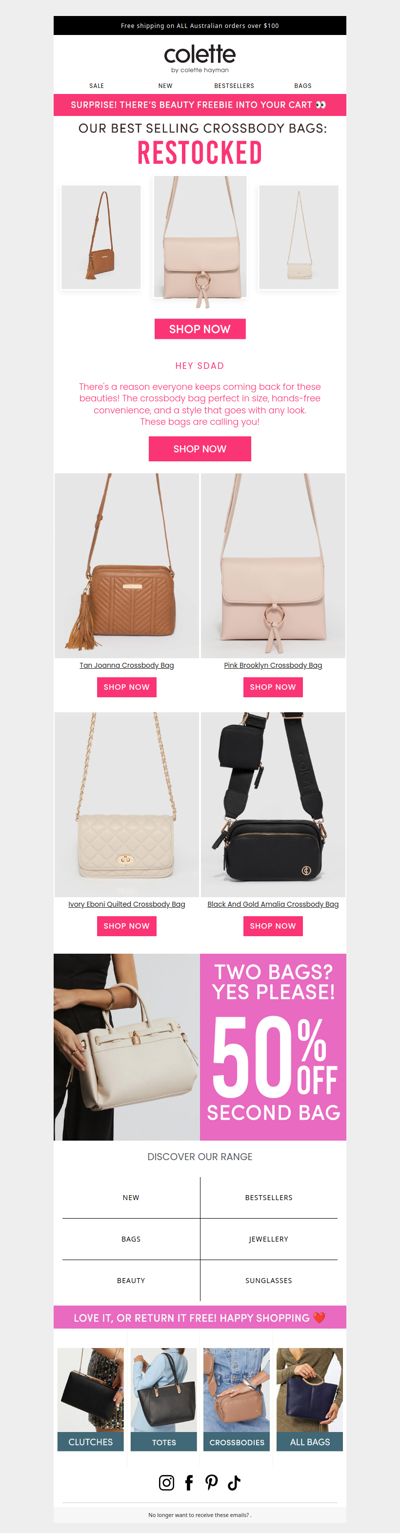 🔥 RESTOCKED: Our best-selling crossbody bags
