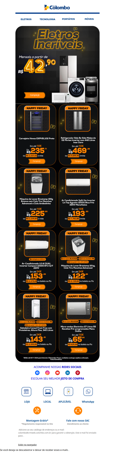 Eletros Incríveis: Só na Happy Friday! 🔥