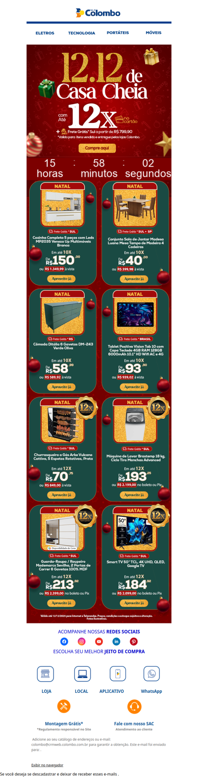 🎉 Bom dia! Ofertas 12.12 para você começar o dia economizando