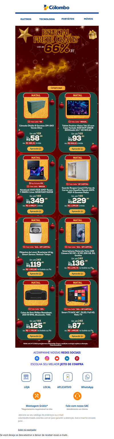 😍 Frete grátis + até 66% OFF? É agora ou nunca!