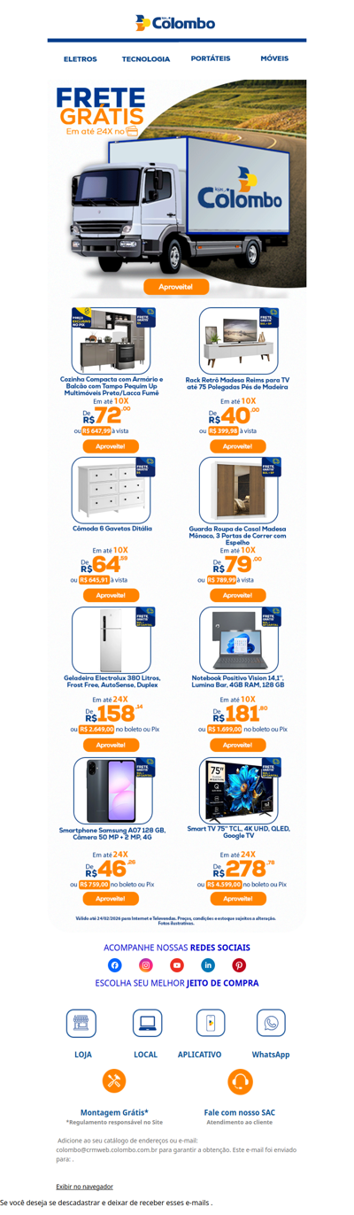 🚚 Frete grátis para sua casa e ofertas imbatíveis!