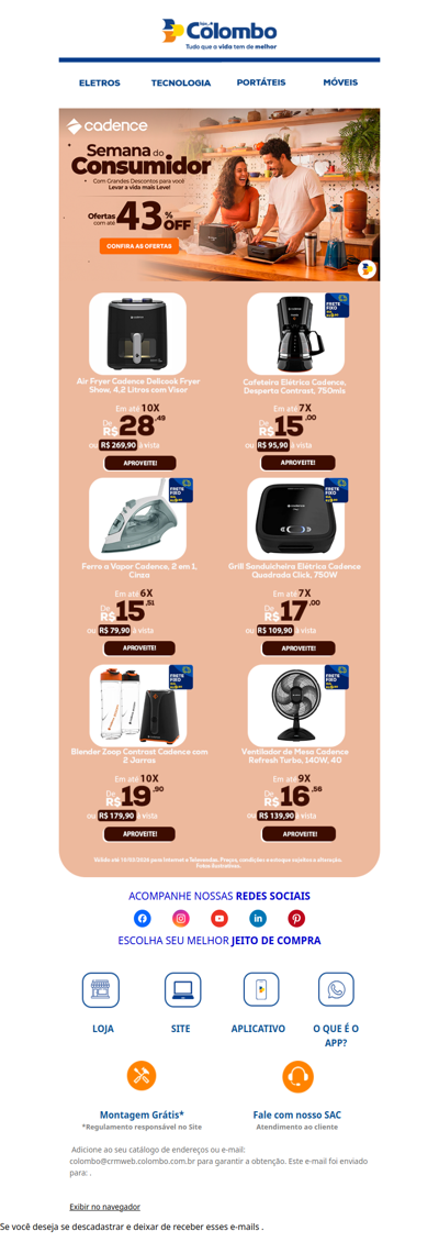 ☕ Cadence para facilitar sua rotina