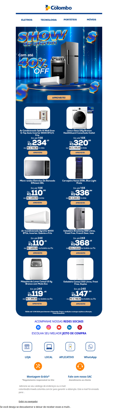 🔥 Um show de descontos te espera