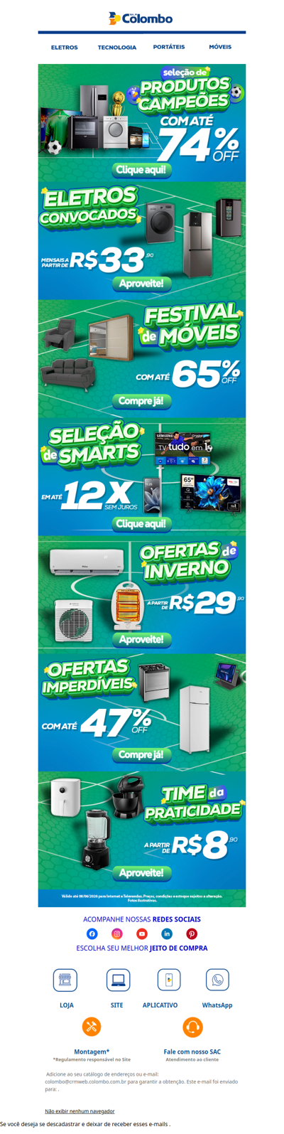 ⚽ Começou a seleção de produtos campeões