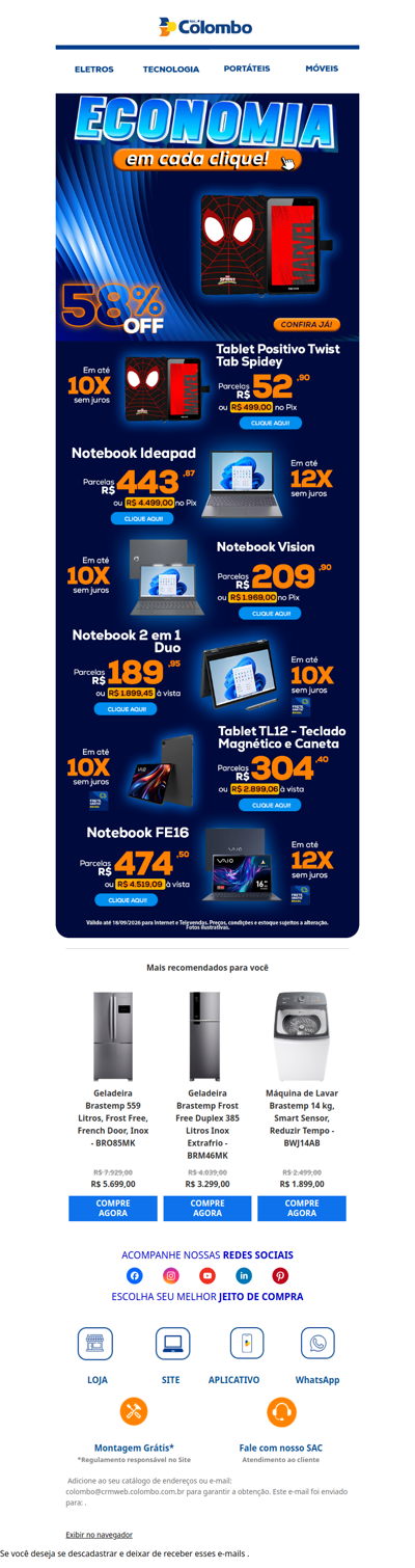 Até 58% OFF em Informática! 💻💥