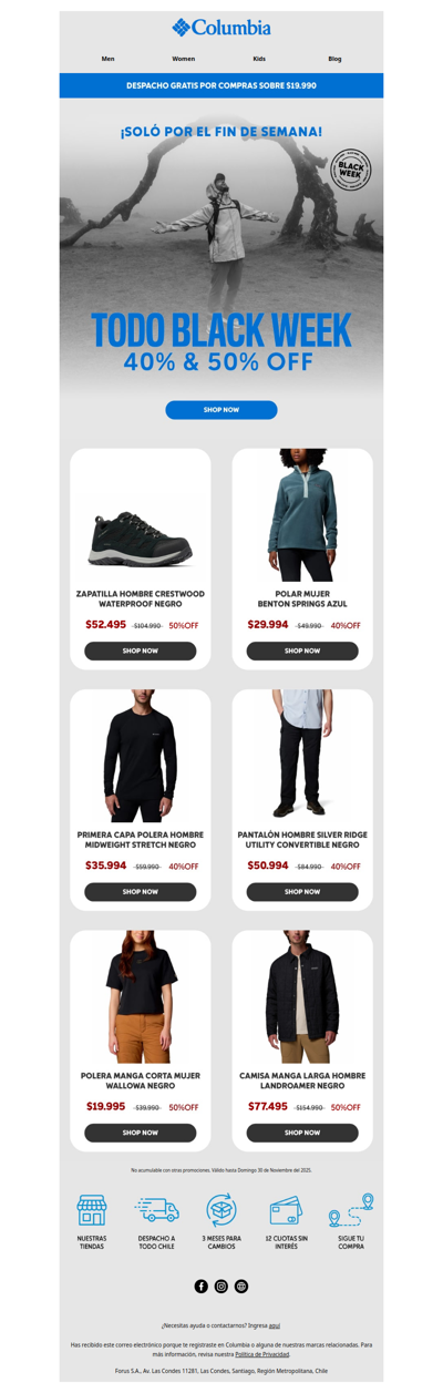 TODO 50% y 40% en Black Week🔥⏰