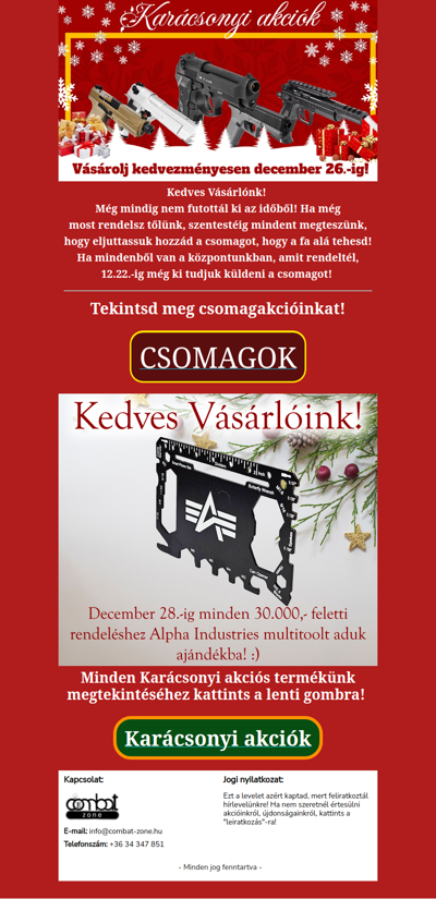 A csomagod úton van!