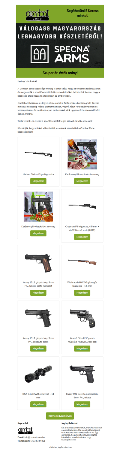 Kedvezmények minden szinten!