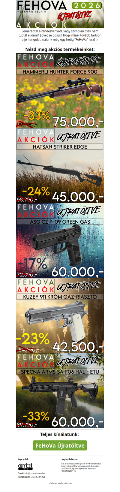 Nálunk még mindig tart a FeHoVa! Mutatjuk hogyan!