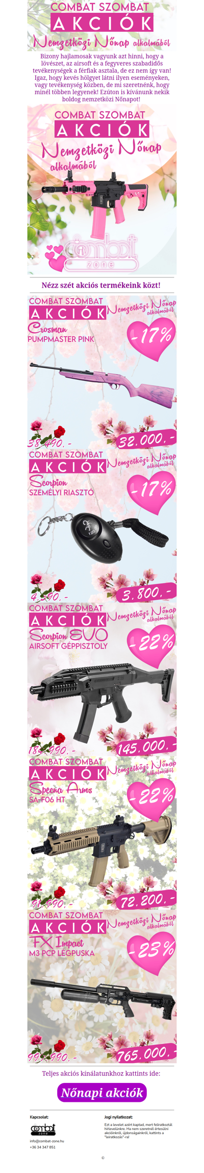 A Combat Zone üzenete a hétvégére!