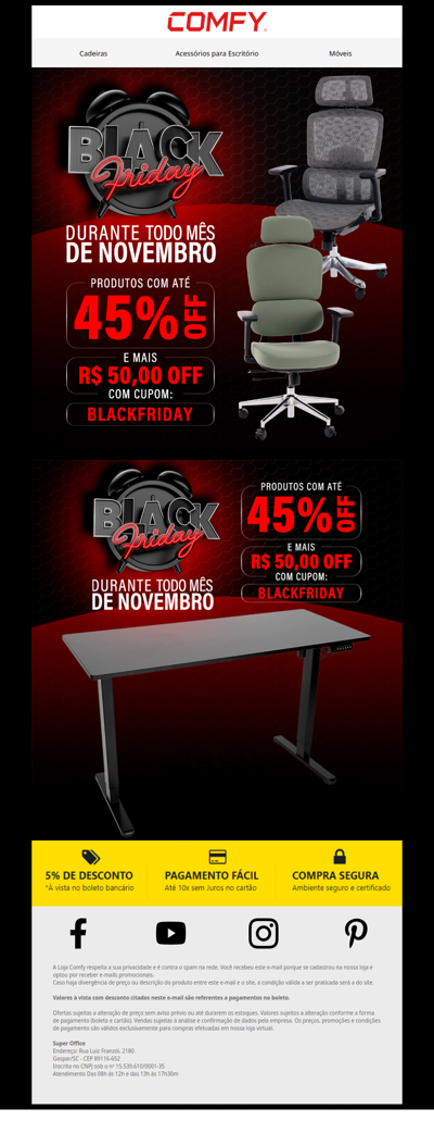 🔥 Black Friday: Até 45% OFF + Cupom de R$50*