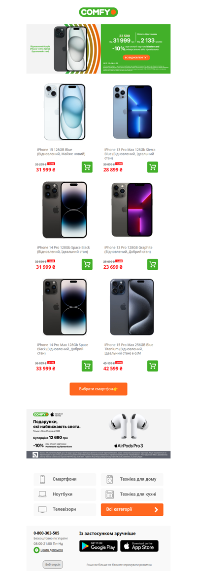 Відновлені iPhone за ТОП цінами💚