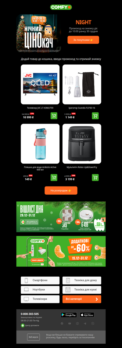Новорічний нічний розпродаж 🌟