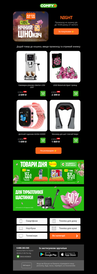 Нічні до -72%🌃