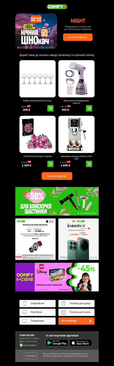 Весняний нічний розпродаж🌿