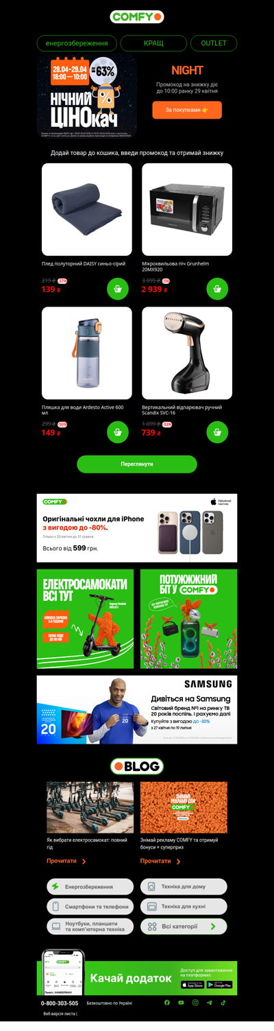 Нічні до -63%🌘