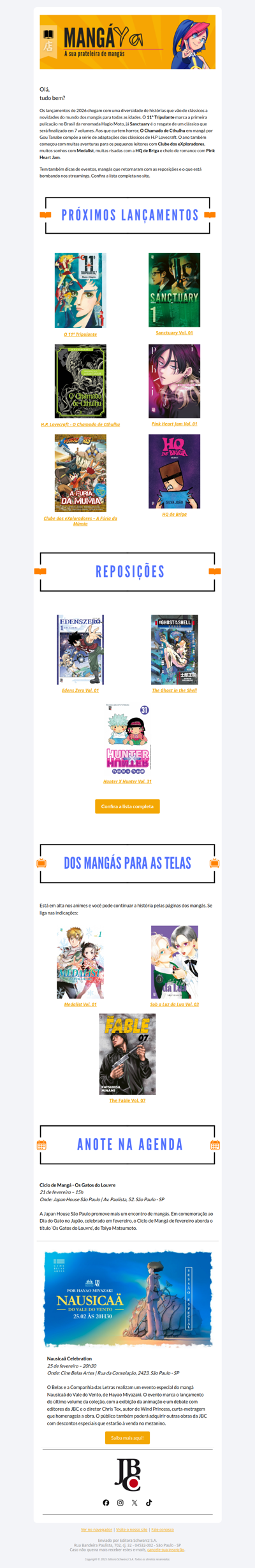 Mangá Ya 1: fique por dentro das novidades da JBC!