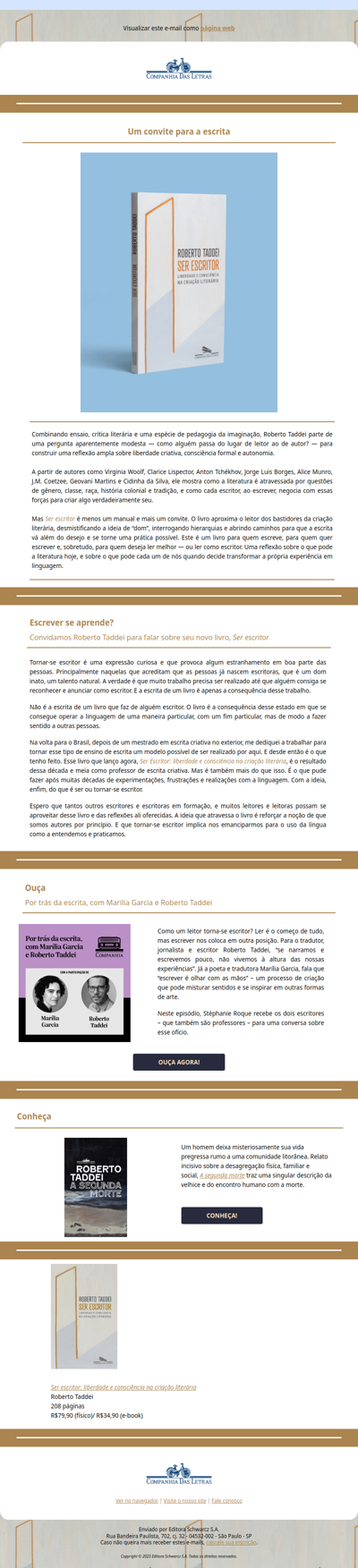 Convite para a escrita