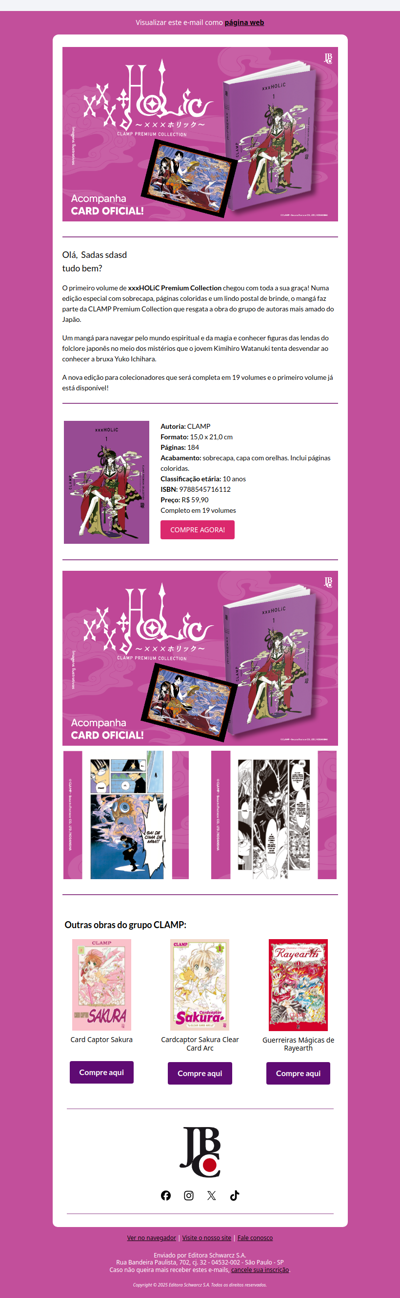 Chegou a nova CLAMP Premium Collection