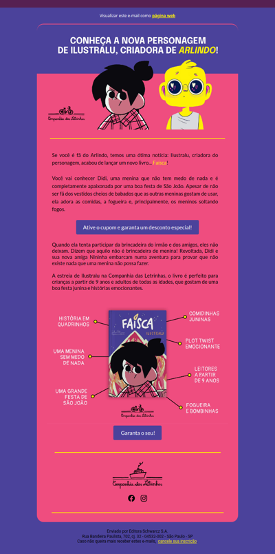 Chegou “Faísca”, o novo livro de Ilustralu! 🎆
