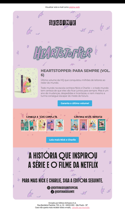 Último volume de Heartstopper chegou!